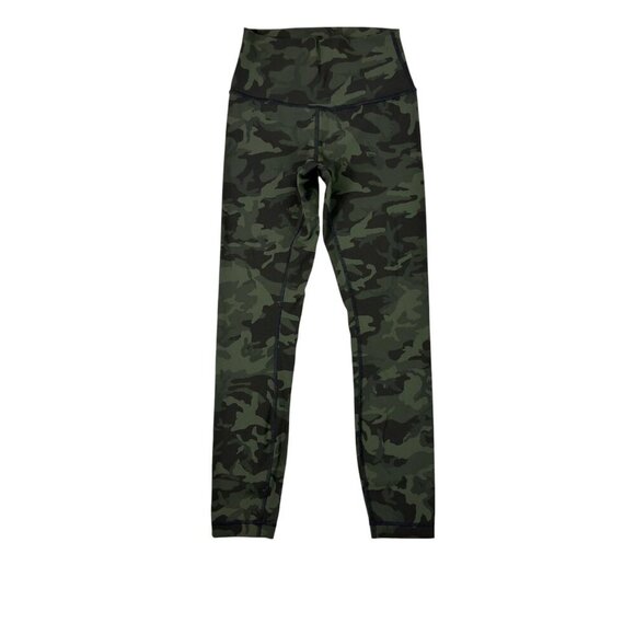 lululemon athletica Pants - Lululemon Wunder Under 25” Green Camo Luxtreme Size 4